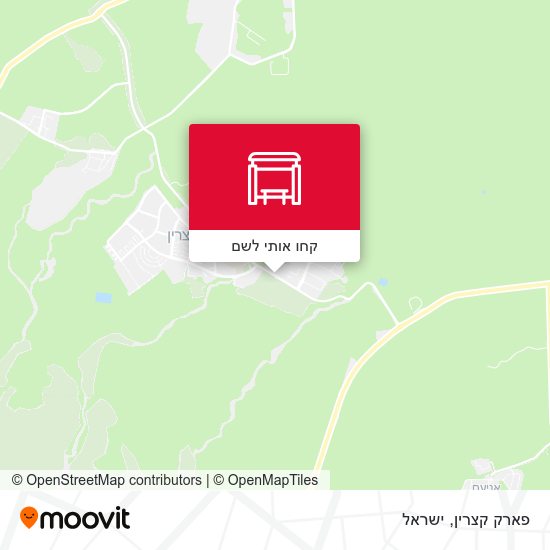מפת פארק קצרין