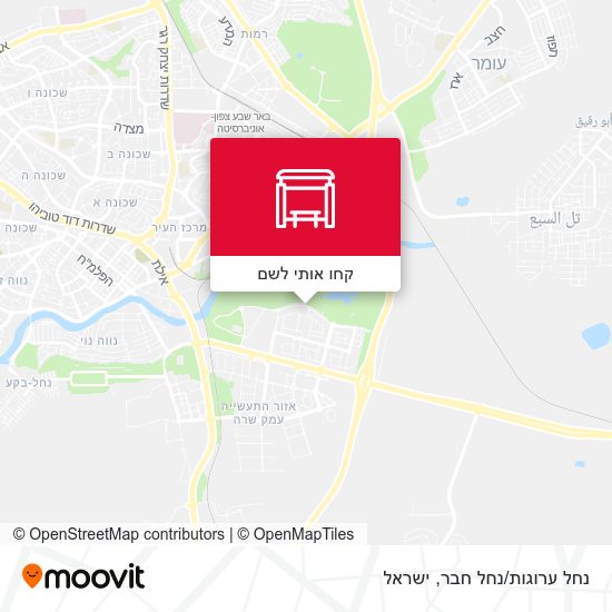 מפת נחל ערוגות/נחל חבר