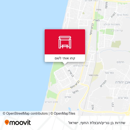 מפת שדרות בן גוריון/חבצלת החוף