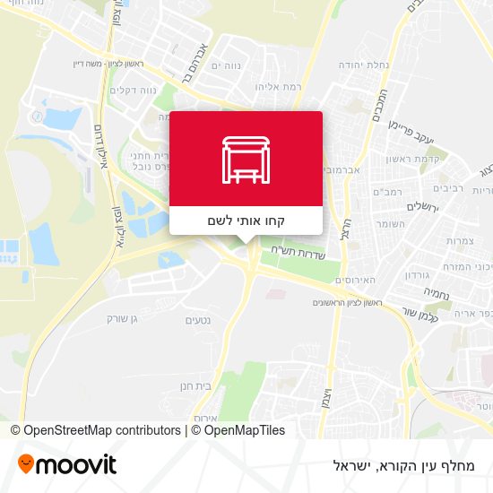 מפת מחלף עין הקורא