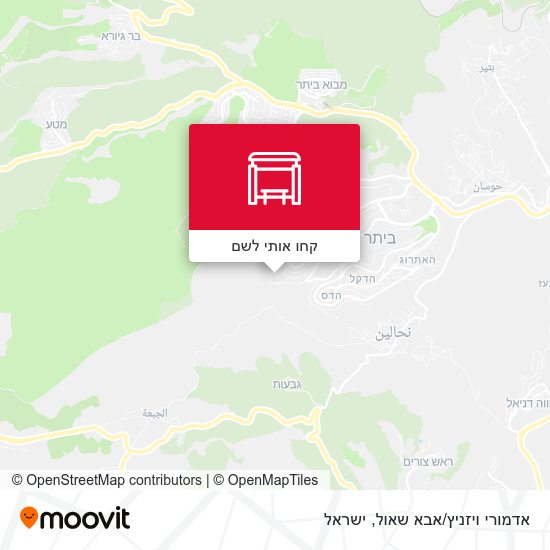 מפת אדמורי ויזניץ/אבא שאול