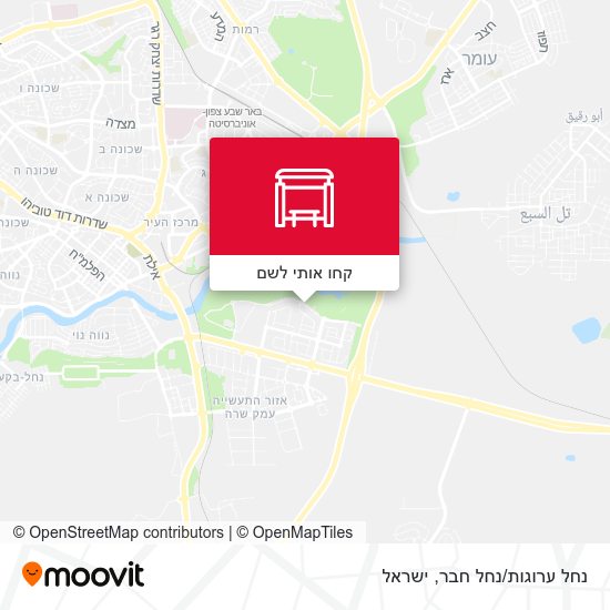 מפת נחל ערוגות/נחל חבר