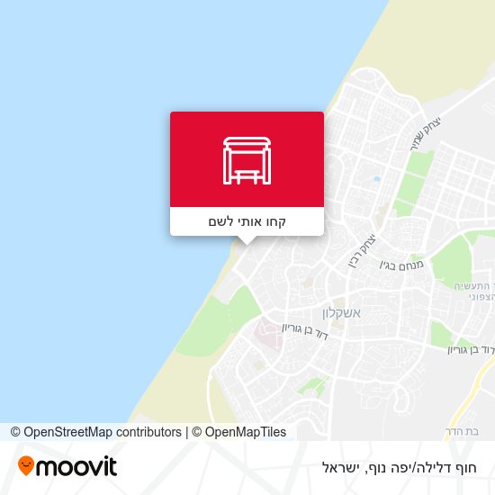 מפת חוף דלילה/יפה נוף