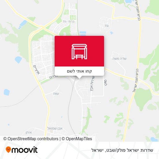מפת שדרות ישראל פולק/שבט