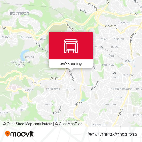 מפת מרכז מסחרי/אביזוהר