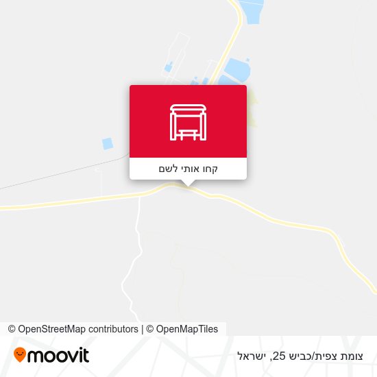 מפת צומת צפית/כביש 25