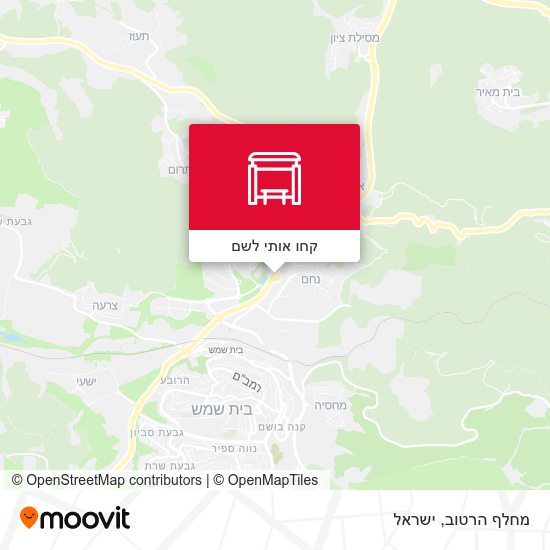 מפת מחלף הרטוב