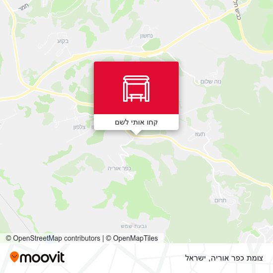 מפת צומת כפר אוריה