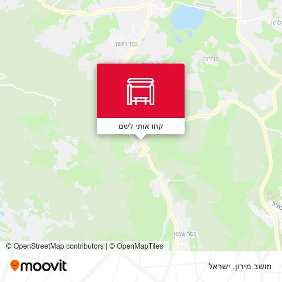 מפת מושב מירון