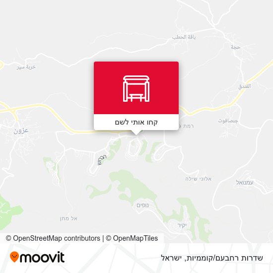 מפת שדרות רחבעם/קוממיות