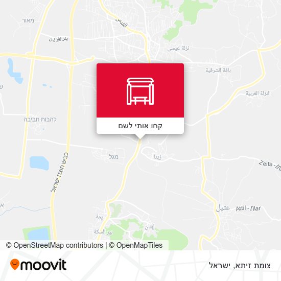 מפת צומת זיתא