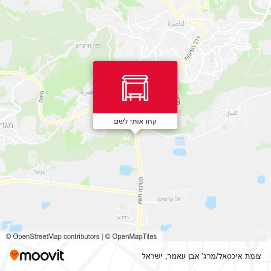 מפת צומת איכסאל/מרג' אבן עאמר