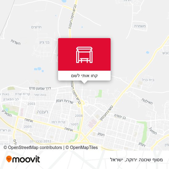 מפת מסוף שכונה ירוקה