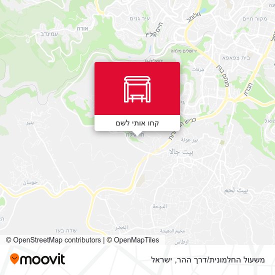מפת משעול החלמונית/דרך ההר