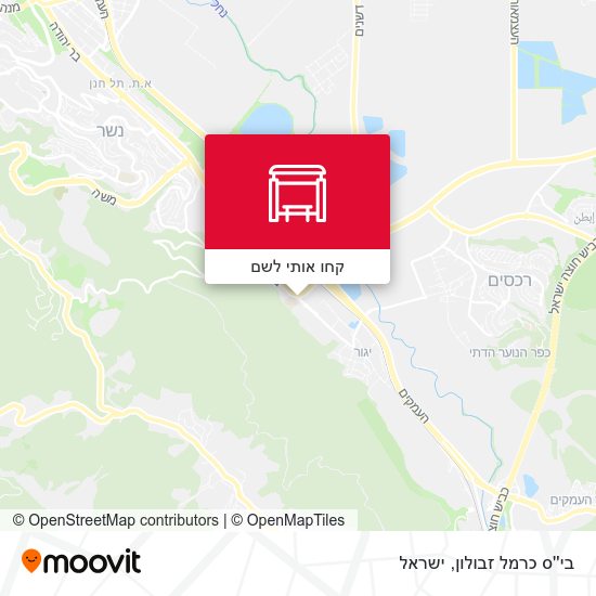 מפת בי''ס כרמל זבולון