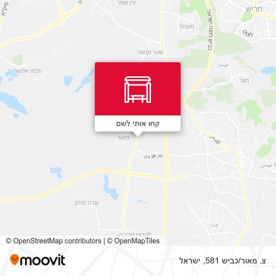 מפת צ. מאור/כביש 581