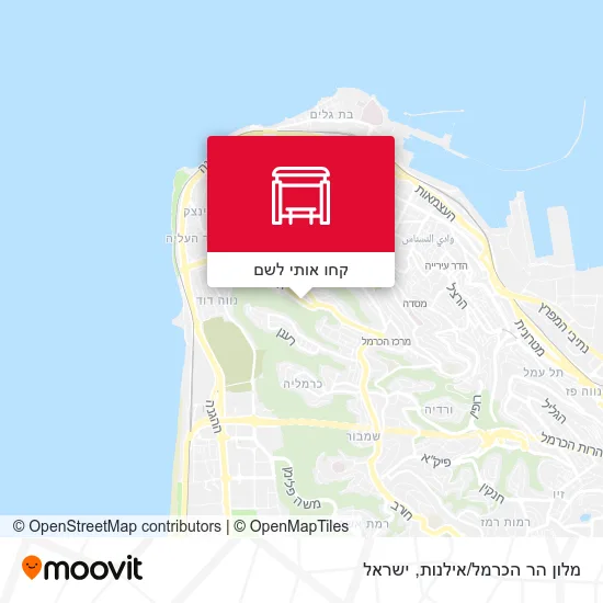 מפת מלון הר הכרמל/אילנות