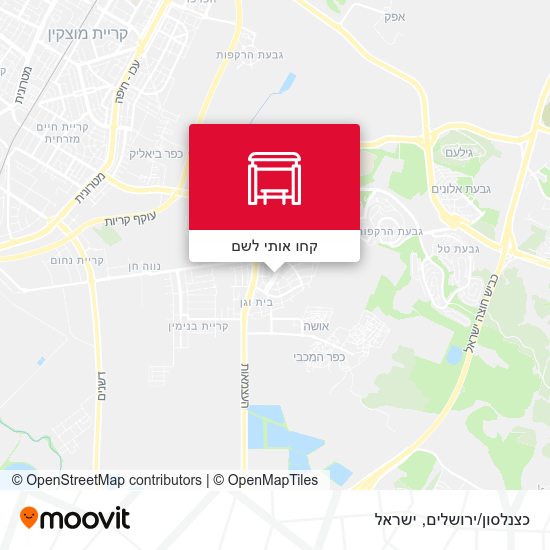 מפת כצנלסון/ירושלים