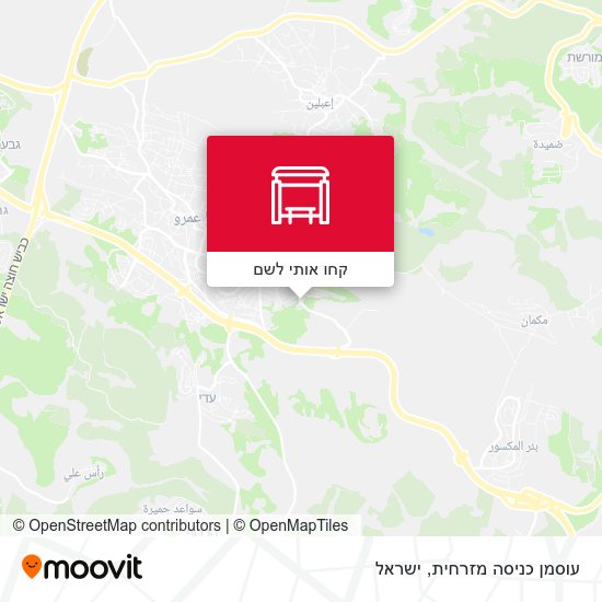 מפת עוסמן כניסה מזרחית