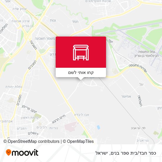 מפת כפר חבד/בית ספר בנים