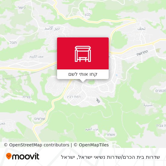 מפת שדרות בית הכרם / שדרות נשיאי ישראל