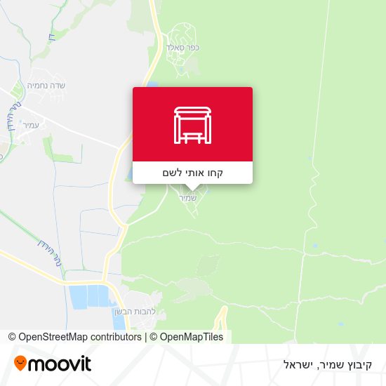 מפת קיבוץ שמיר