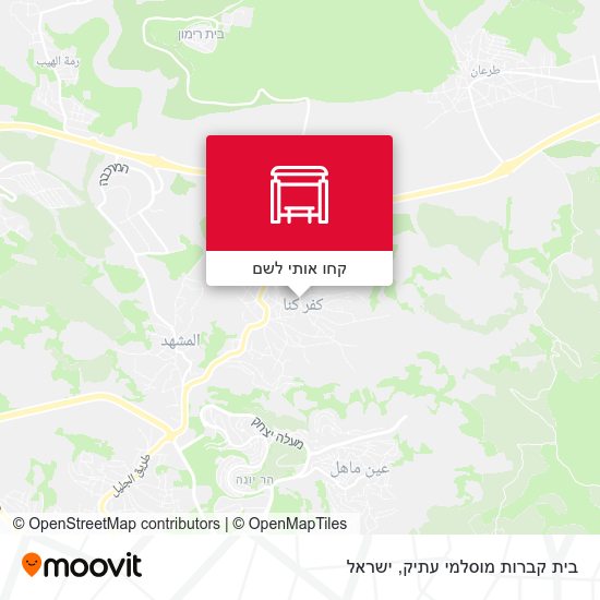 מפת בית קברות מוסלמי עתיק