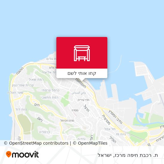 מפת ת. רכבת חיפה מרכז