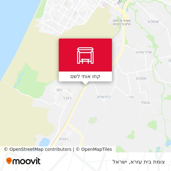 מפת צומת בית עזרא