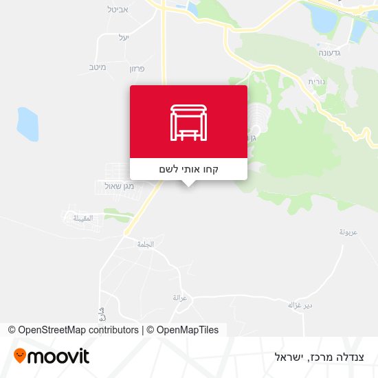 מפת צנדלה מרכז