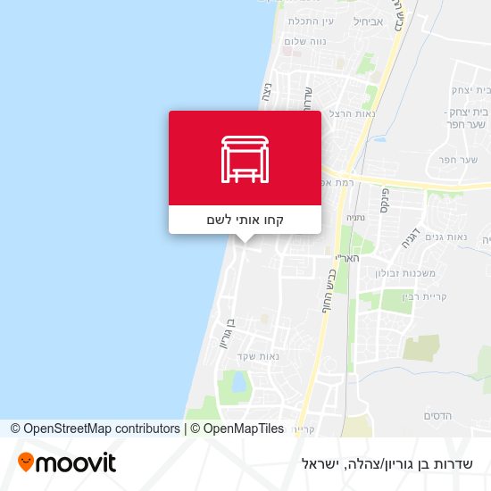 מפת שדרות בן גוריון/צהלה