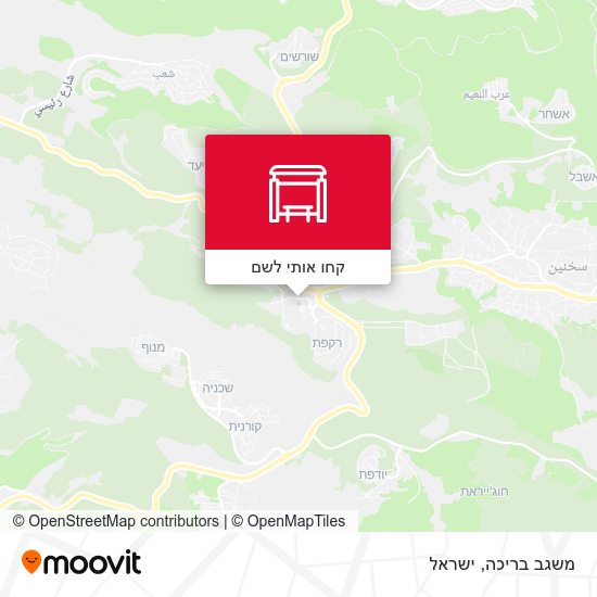 מפת משגב בריכה