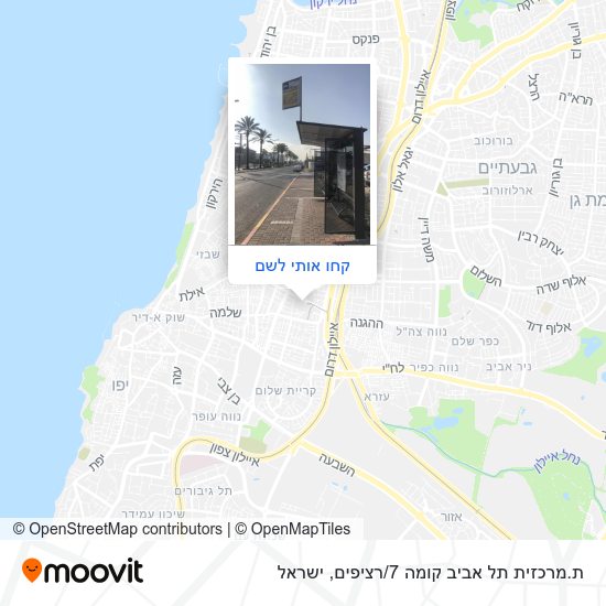 מפת ת.מרכזית תל אביב קומה 7/רציפים