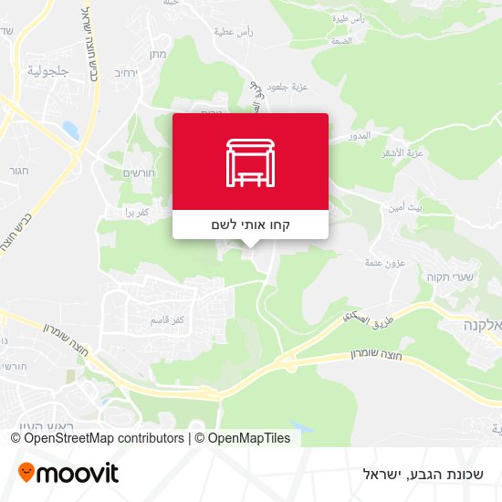 מפת שכונת הגבע