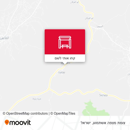 מפת צומת מצפה אשתמוע