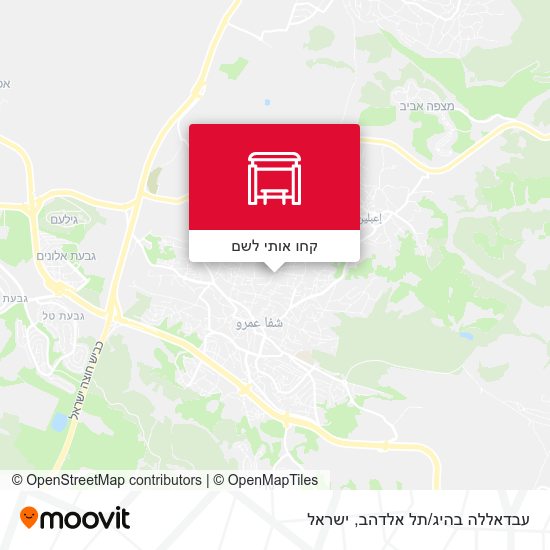 מפת עבדאללה בהיג/תל אלדהב
