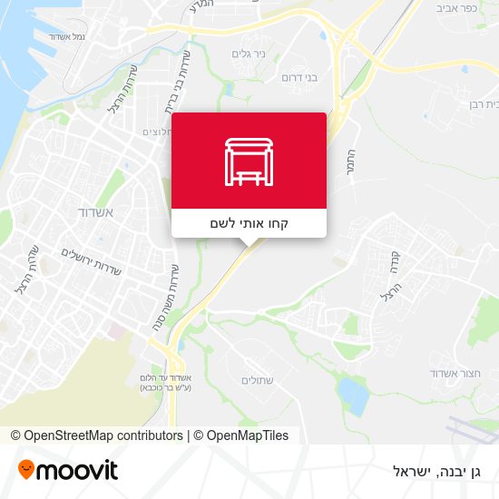 מפת גן יבנה