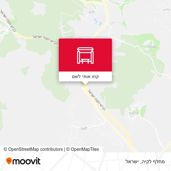 מפת מחלף לקיה