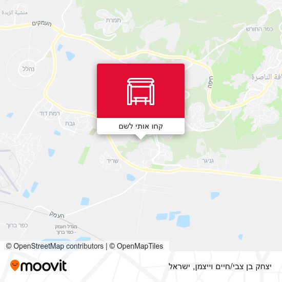 מפת יצחק בן צבי/חיים וייצמן