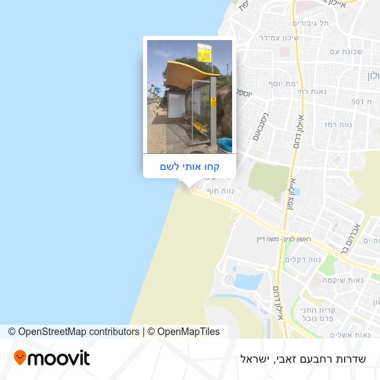 מפת שדרות רחבעם זאבי