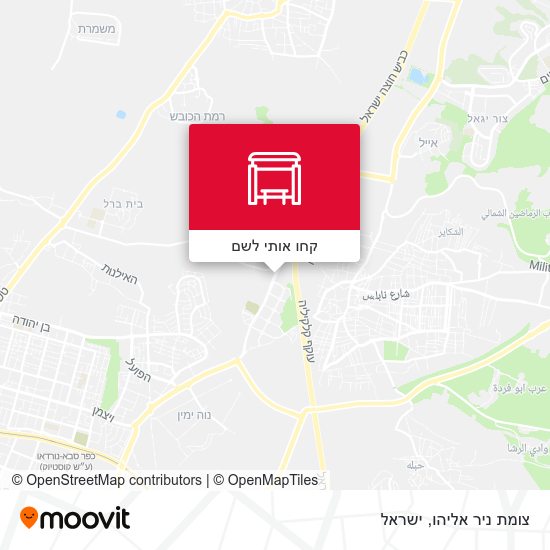 מפת צומת ניר אליהו