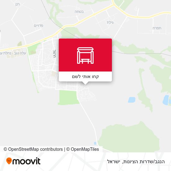 מפת הנגב/שדרות הציונות