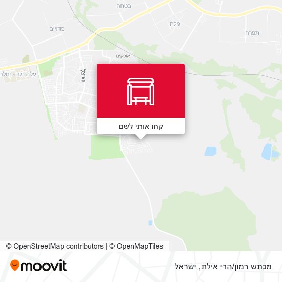 מפת מכתש רמון/הרי אילת