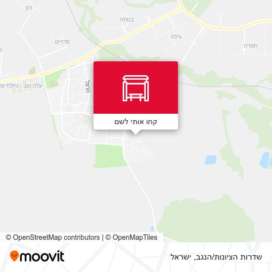 מפת שדרות הציונות/הנגב