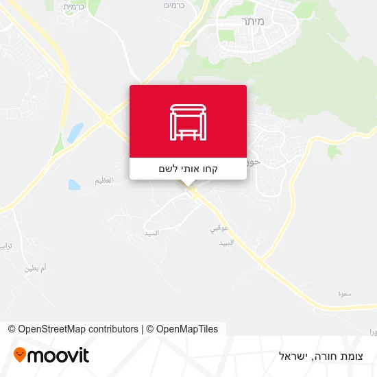 מפת צומת חורה