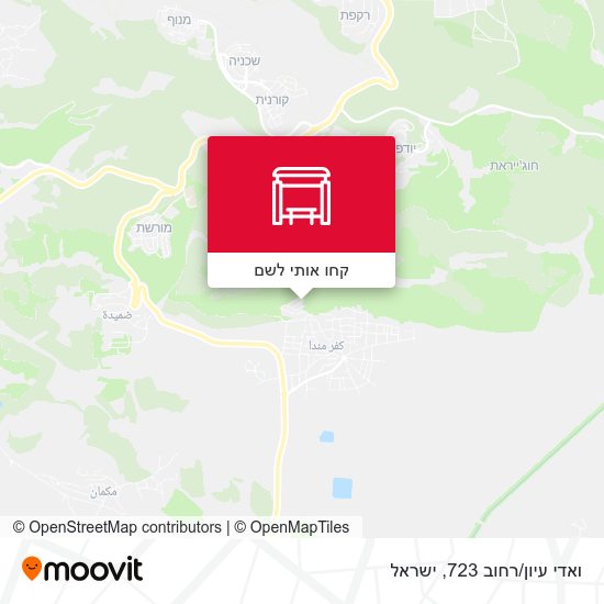 מפת ואדי עיון/רחוב 723