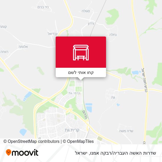 מפת שדרות האשה העבריה/רבקה אמנו