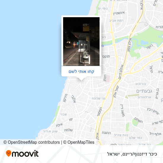 מפת כיכר דיזנגוף/ריינס