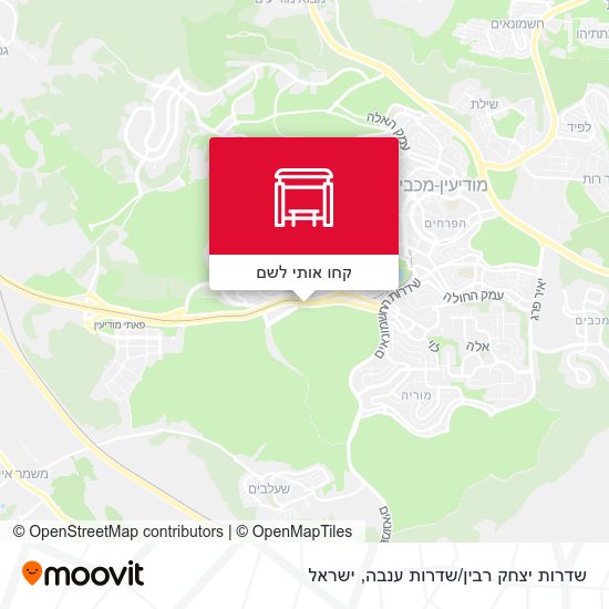 מפת שדרות יצחק רבין/שדרות ענבה