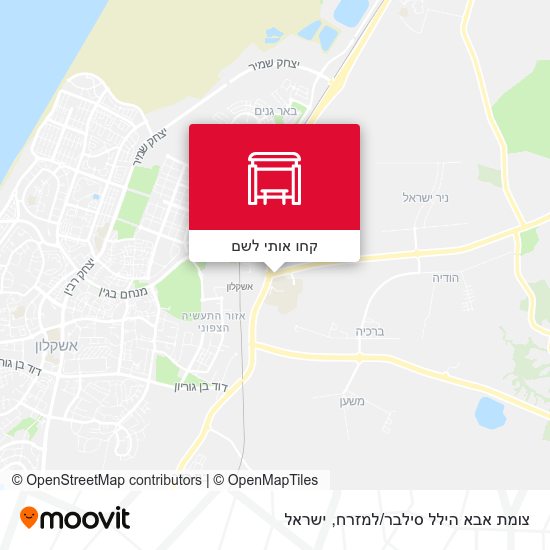 מפת צומת אבא הילל סילבר/למזרח